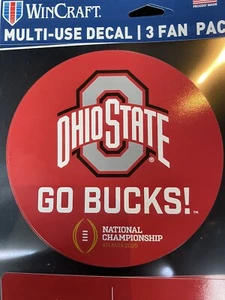 Adesivo 2025 Cfp Campionato Nazionale Ohio State 1/20/25 Natty - Foto 1 di 1