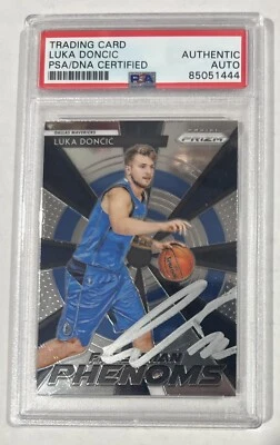 2018-19 Prizm Freshman Luka Doncic Auto Autograph Signed Rookie Card Rc PSA - Image 1 of 2