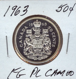 Canadá 1963 50 centavos 50C mejor grado PL camafeo calidad Sku: mundo #172 - Imagen 1 de 2