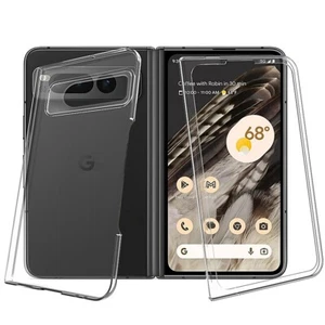Heavy-Duty Wear-Resisting Slim Clear Hard PC Cover Case fit Google Pixel Fold 5G - Picture 1 of 1