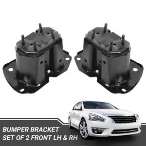 Front Driver+Passenger Side Bumper Bracket For 2013-16 Nissan Altima 2016 Maxima - Picture 1 of 15