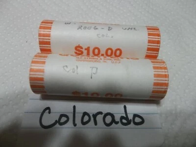 2006 Colorado P & D State quarter rolls mint rolls   FREE SHIP! - Image 1 of 3