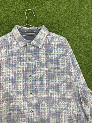 Camisa Tommy Bahama Para Hombre Extra Grande Cordón Costa Hawaiana Pana Foto 1 de 4