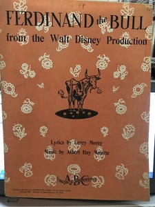 Partitura de Walt Disney 1936 de Ferdinand the Bull - Imagen 1 de 1
