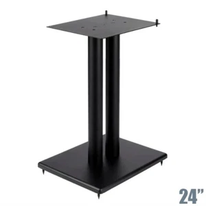 24 Zoll Lautsprecherständer Plattform robustes Stahldesign mit verstellbarer Oberplatte schwarz - Bild 1 von 6