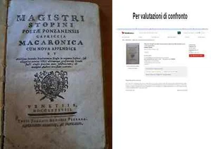 Libro antico 1788 Cesare Orsini Ponzano Santo Stefano Spezia Poesia Maccaronica - Foto 1 di 4