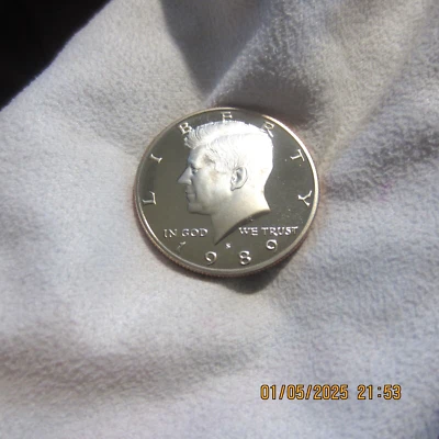 1989 S CLAD PROOF KENNEDY HALF DOLLAR. BU. - Image 1 of 3