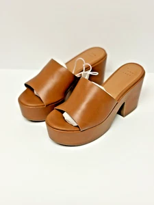 A New Day Women's Size 6 Brown Memory Foam Slip on Platform Wedge Heel - Picture 1 of 6