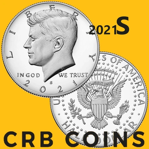 2021-S Silver Proof Kennedy Half Dollar - 99.9% Silver - (UNC) KM#A202c - HD21SS Cover