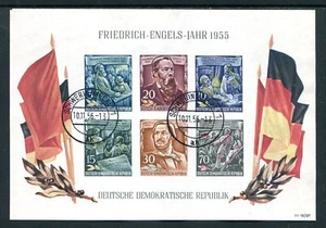 Alemania Oriental Hoja Block 1955 Frediedrich Engels (Little Black Classics) - Bild 1 von 1