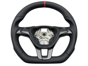 AUSTAUSCH Tuning Sport Lenkrad Lederlenkrad Vw T6 Transporter Abgeflacht - Bild 1 von 10