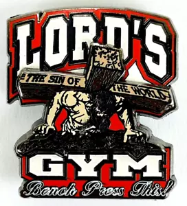 LORD’S GYM THE SIN OF THE WORLD BENCH PRESS THIS! 3D Pin - Picture 1 of 7