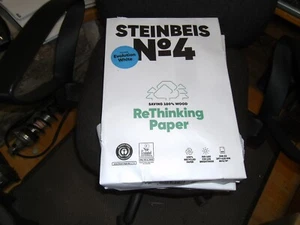 Steinbeis Evolution White 80 g/m² DIN-A3 500 fogli 100 carta bianca 100% carta straccia - Foto 1 di 4