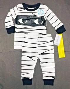 NEW Carter's Mummy Halloween 2 piece Set Size 24 months Glow in Dark FREE SHIP - Picture 1 of 4