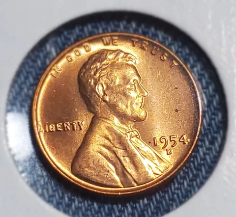 1954-D Lincoln Wheat Cent error RPM#24 D/D Tilted ☆Uncirculated☆ Cover