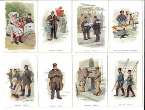 Cartoline German Berliner Typen Street Life artista F B Bersch A SCELTA - Foto 1 di 4