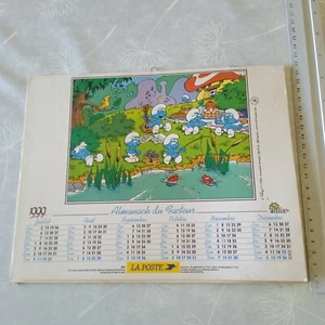 Calendrier almanach PTT LA POSTE 1999 - SCHTROUMPFS - Imagen 1 de 2