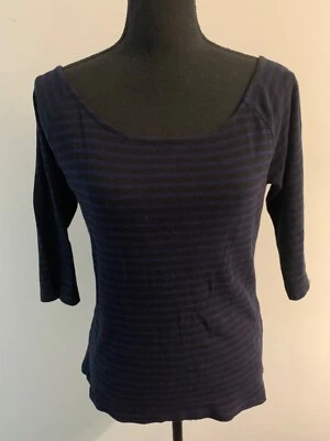 Dorothy Perkins Women's Striped Boat Neck Jumper Size 14 — 第 1/4 张图片