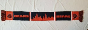 Bufanda de colección de los Chicago Bears NFL Skyline nueva sin etiquetas - Imagen 1 de 7