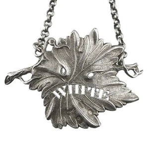 ANTIQUE - Sterling Silver - Robin Gainsford Decanter Label - WHITE - 1827 - Picture 1 of 3