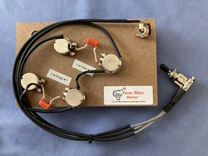 Vorverdrahtetes Upgrade-Kit passt Gibson Epiphone ES175 Hohlkörper orange Drop Caps - Bild 1 von 4