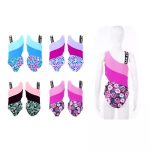 Girls Swimwear Patchwork Bathing Suits Pool Swimsuit Comfortable Bodysuit Kids - Picture 1 of 36