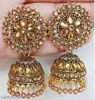 golden Jhumka Earrings for Women Party Wear Earrings Jhumka Earrings