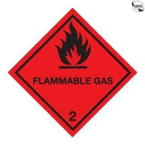 SIGNOS Y ETIQUETAS Diamante Advertencia Gas Inflamable Clase 2 - Vinilo Autoadhesivo - 100 - Imagen 1 de 2