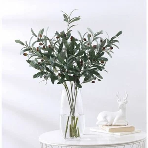 72cm Favors Olive Tree Branches Artificial Plants Fake Fruits Simulation Leaf - Picture 1 of 8