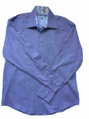Camisa de vestir Linea Dome para hombre púrpura manga larga talla mediana 15,5-16 nueva Foto 1 de 4