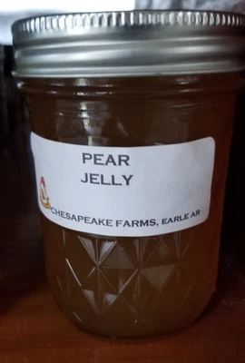 Jalea de pera - Tarro de 8 oz | Orgánico, cultivado en Arkansas | Delicada fruta para untar | Excelente Foto 1 de 2