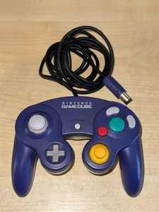 Official Nintendo Gamecube Controller Purple/Indigo/Clear Tested & Working - Picture 1 of 3