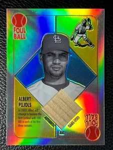 2003 Topps Chrome Refractor Albert Pujols Game Used Bat - Picture 1 of 2