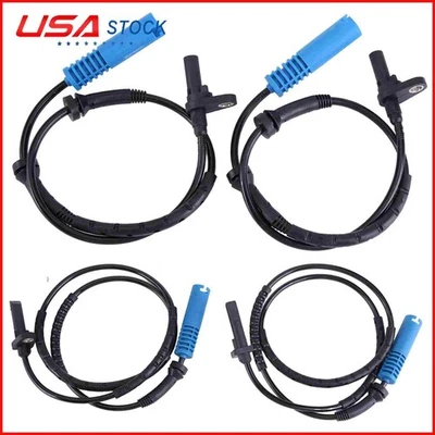 Nuevo juego de 4 sensores de velocidad de rueda ABS delanteros traseros para BMW 325XI 2006 2007 Stock en EE. UU. Foto 1 de 4