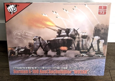 Modelo Coleccionar Puño de Guerra 1/72 Alemán E-100 Wotan Mech Tanque Segunda Guerra Mundial Modelo Nuevo en Caja Foto 1 de 4
