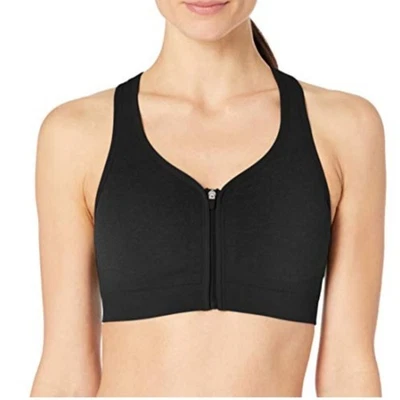 Jockey Womens Zip Front Seam Free   Black Small - Image 1 of 2