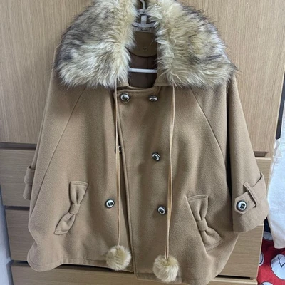 LIZ LISA y2k Coat Beige Poncho - image 1 of 2