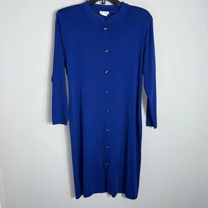 Exclusively Misook Vintage Midi Dress-Sheath Pencil-Royal Blue-Medium - Picture 1 of 7