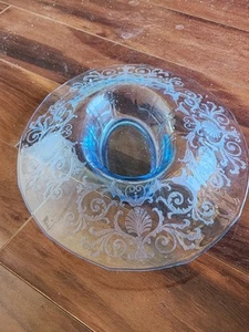 Vintage Fostoria Versailles Glas Blau Elegant Glas 13" Oval Konsole Schale - Bild 1 von 5