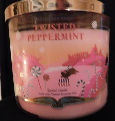 Bath & Body Works 蜡烛斜纹珠 3 芯 14.5 盎司香氛蜡烛 — 第 1/3 张图片