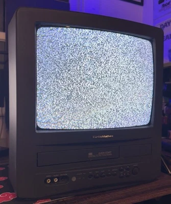 Curtis Mathes CMC13101 13” TV/VCR Combo Needs Remote VCR TRACKING ISSUE Retro - Image 1 of 4