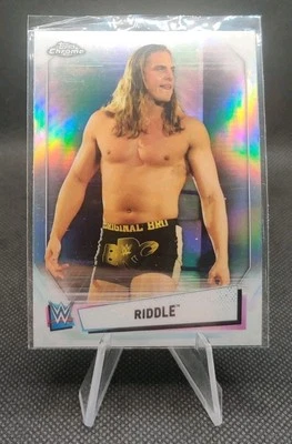 2021 Topps Chrome WWE Refractor #29 Riddle wrestling card - Image 1 of 2