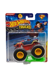 HTF 2025 SUPERMAN Hot Wheels Monster Trucks NEW RELEASE 1:64 - Picture 1 of 7
