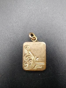 Antique Mourning Locket Victorian Era Rolled Gold With Hair And Photo - Picture 1 of 7