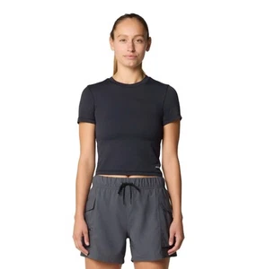 Mountain Hardwear Peak Knit Short Sleeve Women's Shirt, Black, Small - Picture 1 of 4