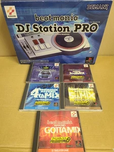 PS1 Beatmania Dj Station Pro Controller + 5 Games KONAMI beat mania Tested Japan - Picture 1 of 24