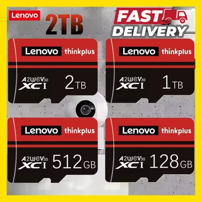 Lenovo 2TB 1TB 512GB 256GB 128GB 64GB Class10 Fast-Read Micro SD TF Storage Card - Image 1 of 4