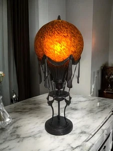 Stunning Art Deco Maitland Smith Style Hot Air Balloon Table Lamp *READ - Picture 1 of 9