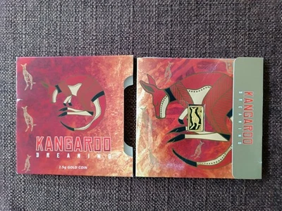 Goldbarren 2,5g Perth Mint Kangaroo dreaming 2008 99,99gold ca1000 Stück geprägt - Bild 1 von 4