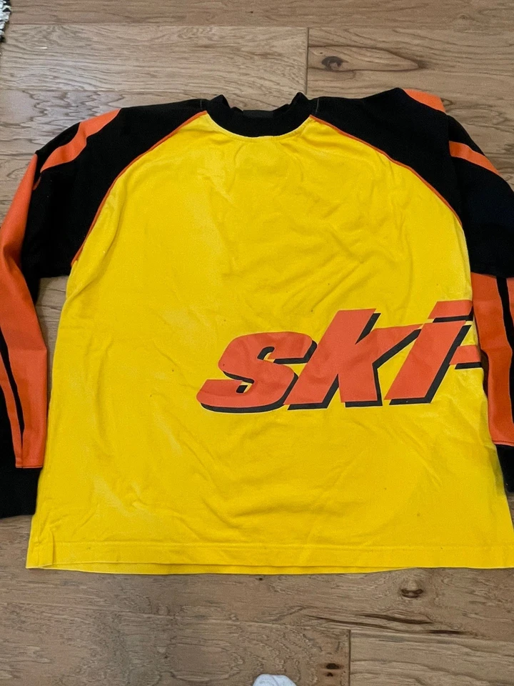 Camisa Ski-Doo Manga Larga Amarilla Negra Moto de Nieve Skidoo Bombardier Para Hombres Grande  Foto 1 de 4